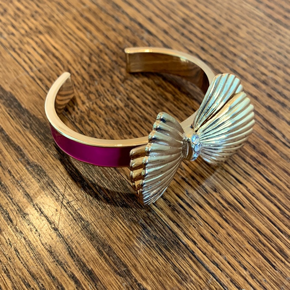 Lily Pulitzer Pink and Gold Bow Bracelet